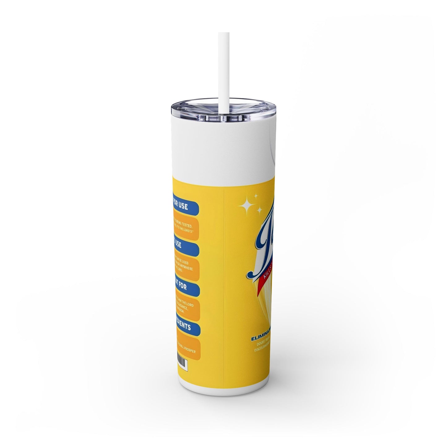 Jesus Take The Wheel Spray - SleekSip Skinny 20oz Tumbler with Straw