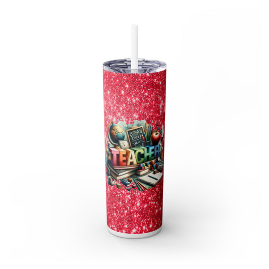 Teacher Life - SleekSip Skinny 20oz Tumbler with Straw