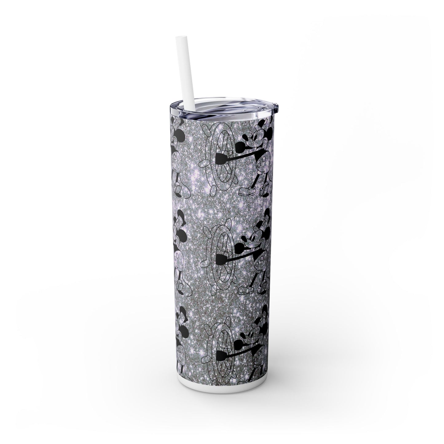 Steamboat Mickey Mouse - SleekSip Skinny 20oz Tumbler with Straw