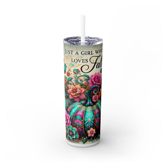 Halloween Fall - SleekSip Skinny 20oz Tumbler with Straw