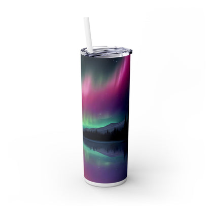 Northern Lights - SleekSip Skinny 20oz Tumbler with Straw