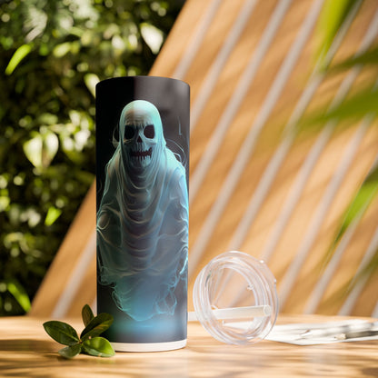 Scary Ghost - SleekSip Skinny 20oz Tumbler with Straw