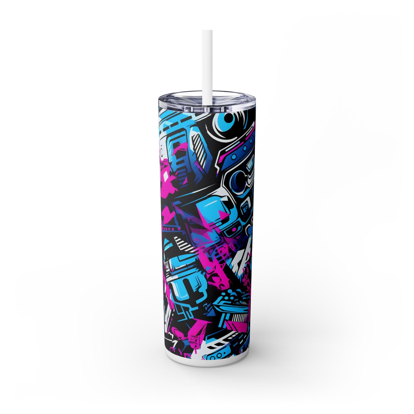 Graffiti - SleekSip Skinny 20oz Tumbler with Straw