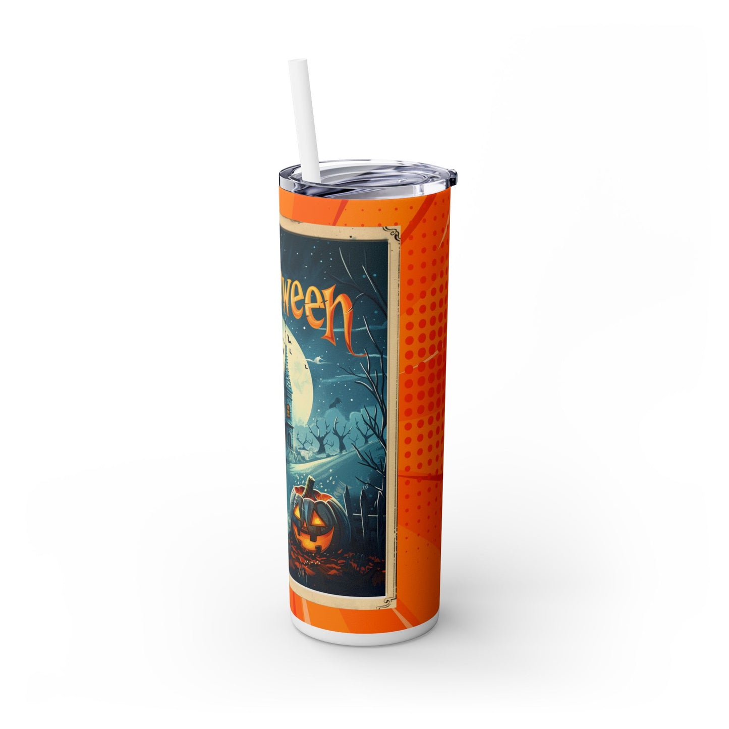 Halloween Card - SleekSip Skinny 20oz Tumbler with Straw