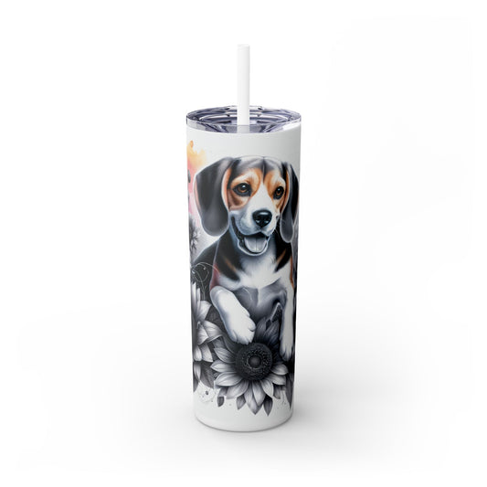 Beagle - SleekSip Skinny 20oz Tumbler with Straw