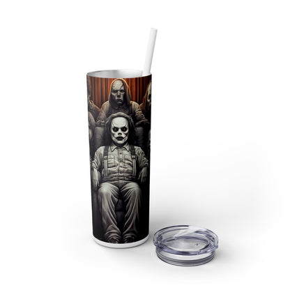 Scary Halloween Monsters - SleekSip Skinny 20oz Tumbler with Straw