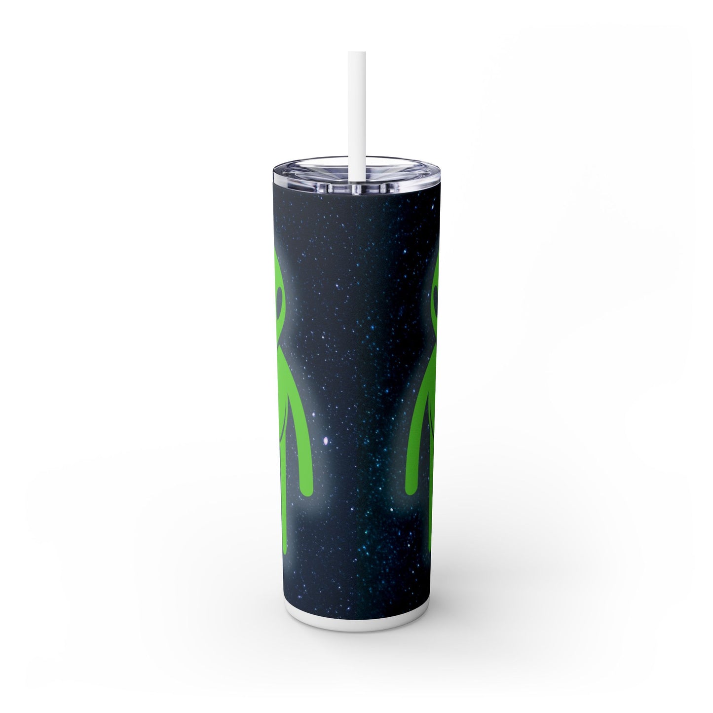 Glowing Alien - SleekSip Skinny 20oz Tumbler with Straw