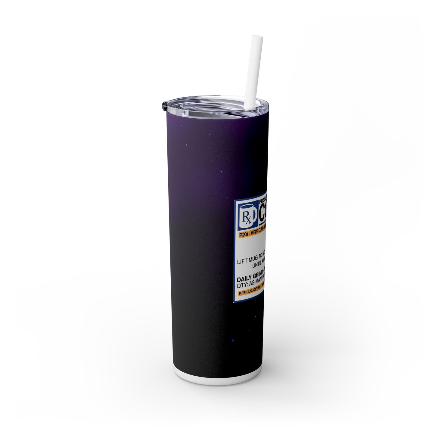 RX Coffee - SleekSip Skinny 20oz Tumbler with Straw