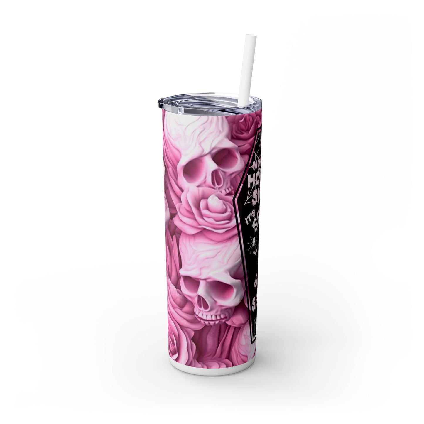 Spooky Girl Halloween Season - SleekSip Skinny 20oz Tumbler with Straw