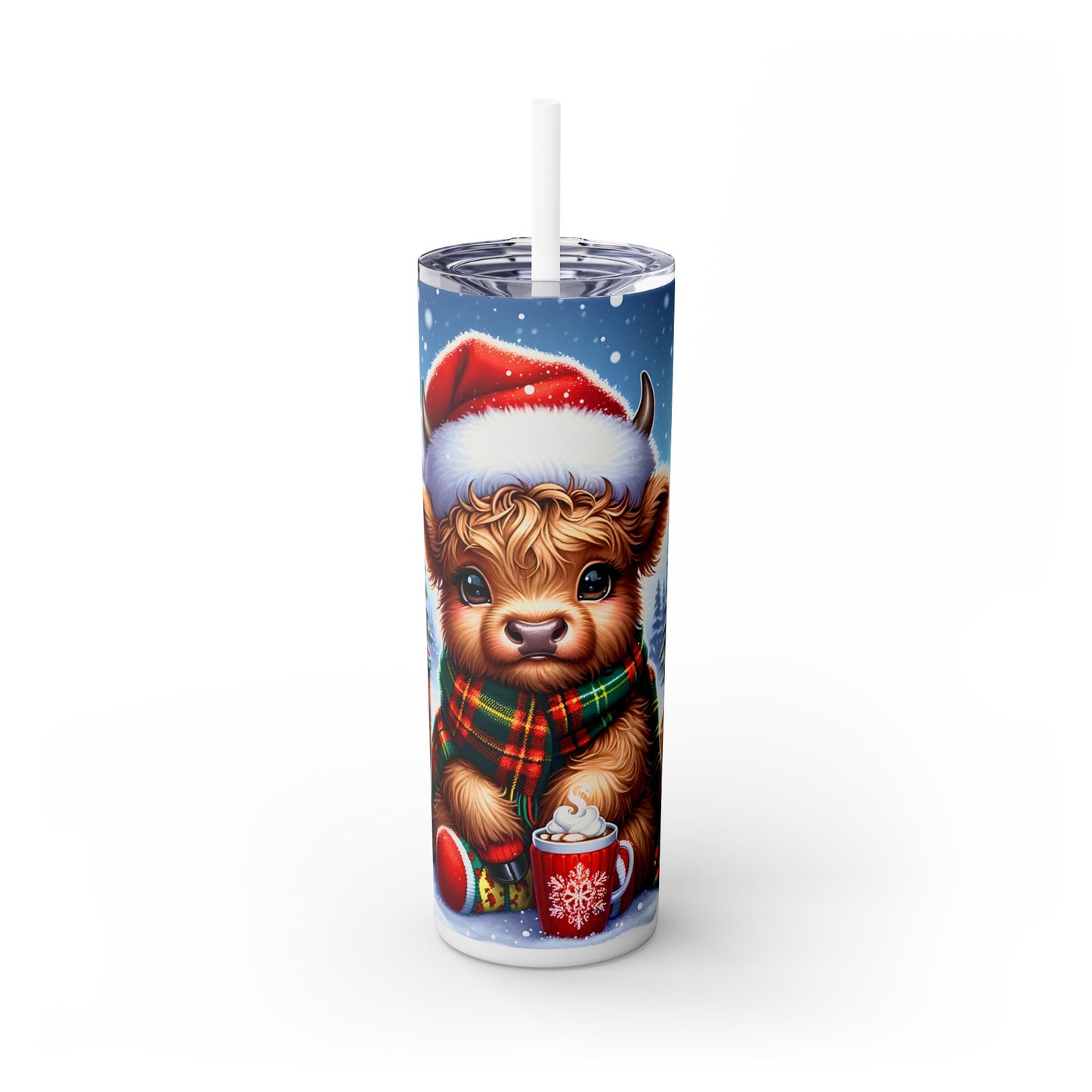 Christmas Time - SleekSip Skinny 20oz Tumbler with Straw