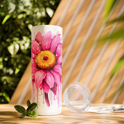 Cancer Survivor - SleekSip Skinny 20oz Tumbler with Straw