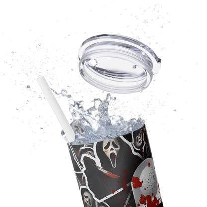 Scary Movie Halloween - SleekSip Skinny 20oz Tumbler with Straw