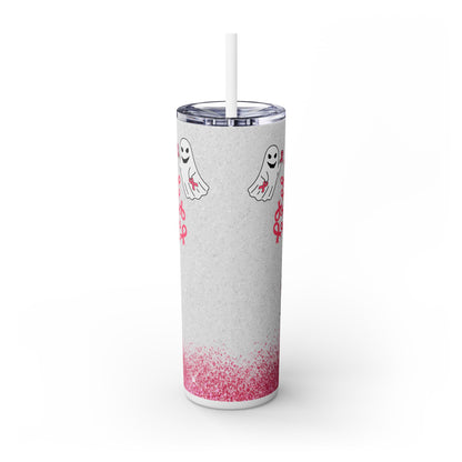 Ghost Cancer - SleekSip Skinny 20oz Tumbler with Straw