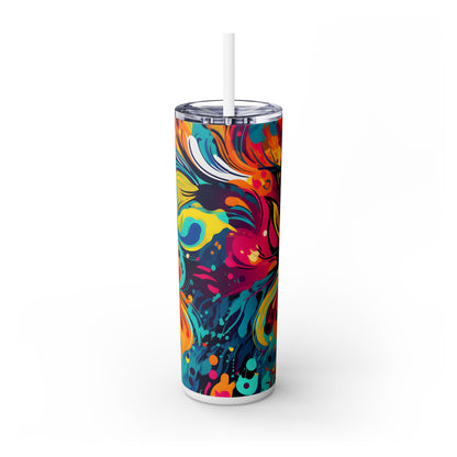 Graffiti - SleekSip Skinny 20oz Tumbler with Straw