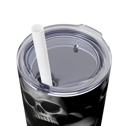 Spooky Skulls - SleekSip Skinny 20oz Tumbler with Straw