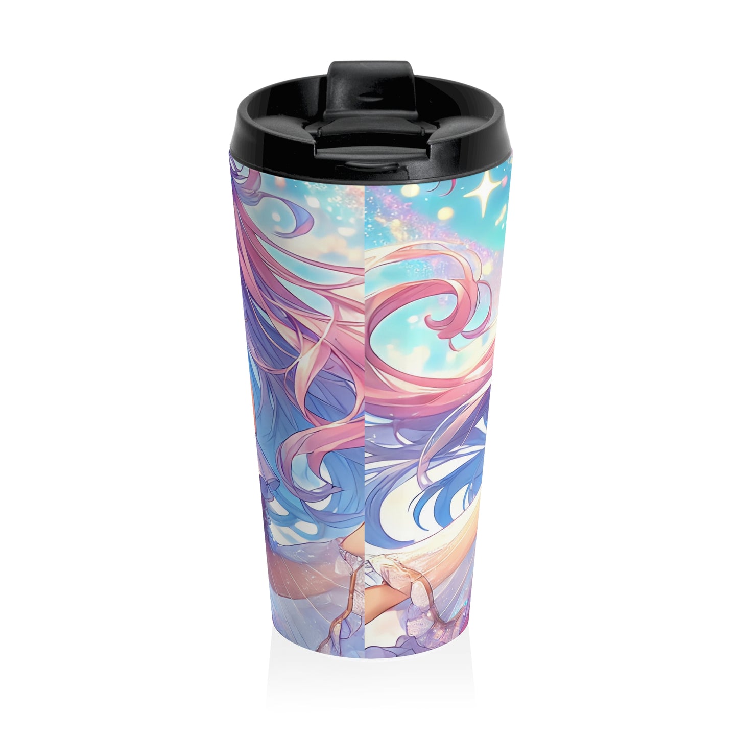 Elegant Fantasy Princess Stainless Steel Travel Mug – 15oz