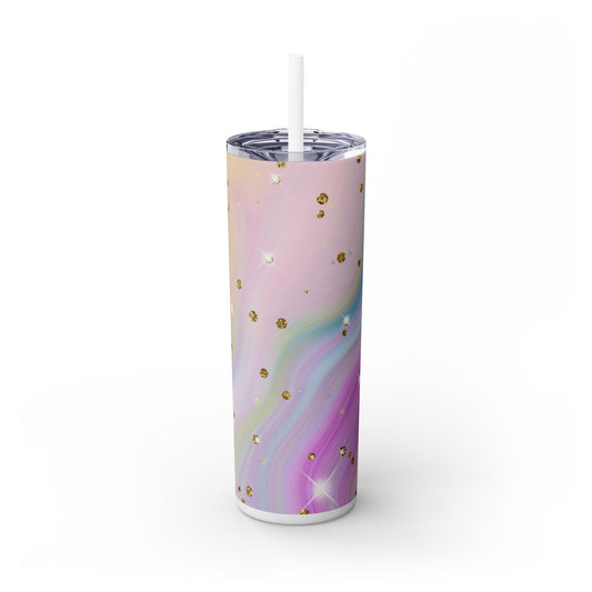 Unicorn Sparkles - SleekSip Skinny 20oz Tumbler with Straw