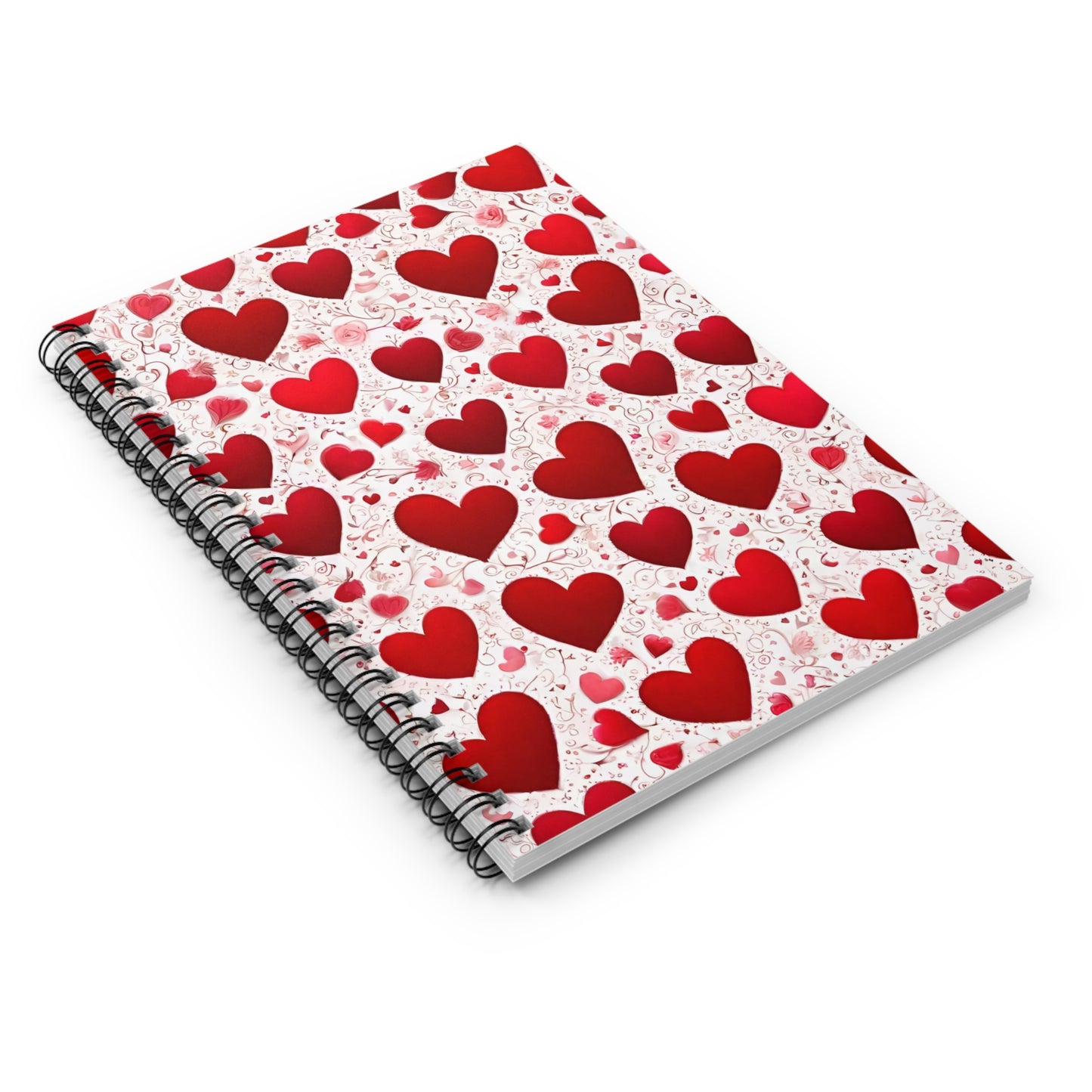 Heart-Filled Love Spiral Notebook