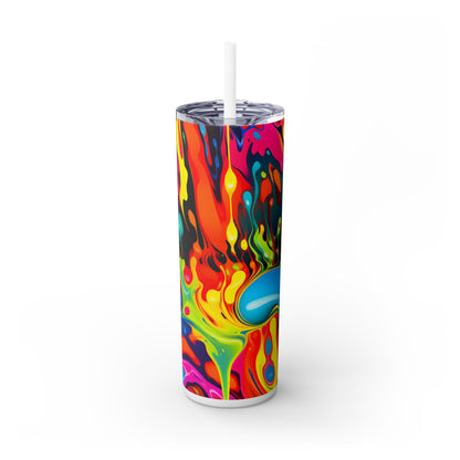 Graffiti - SleekSip Skinny 20oz Tumbler with Straw