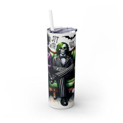 You Can’t Sit With Us Halloween - SleekSip Skinny 20oz Tumbler with Straw