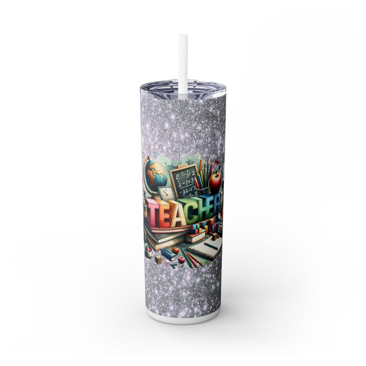 Teacher - SleekSip Skinny 20oz Tumbler with Straw