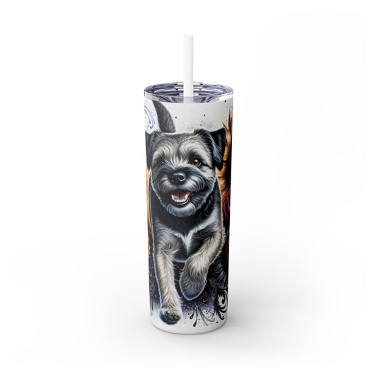 Border Terrier - SleekSip Skinny 20oz Tumbler with Straw