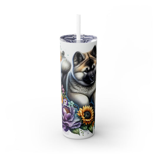 Akita - SleekSip Skinny 20oz Tumbler with Straw