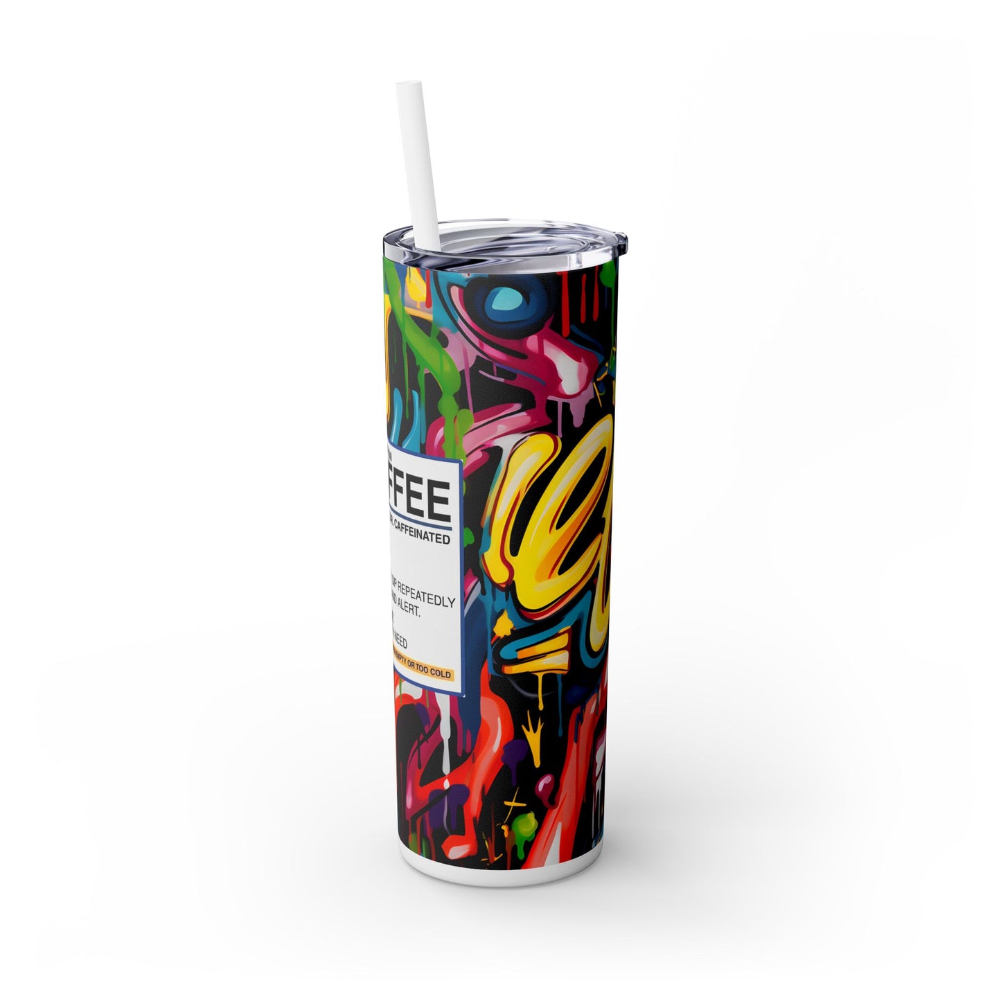 RX Coffee - SleekSip Skinny 20oz Tumbler with Straw