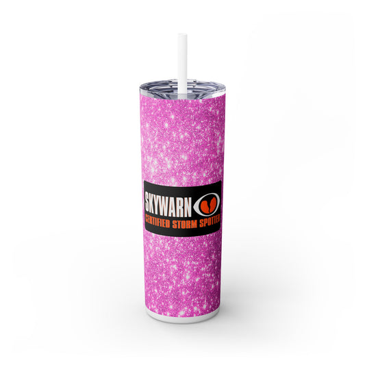 SkyWarn Storm Spotter - SleekSip Skinny 20oz Tumbler with Straw