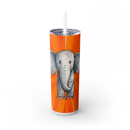 Wacky Animals - SleekSip Skinny 20oz Tumbler with Straw