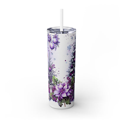 Christmas Time - SleekSip Skinny 20oz Tumbler with Straw