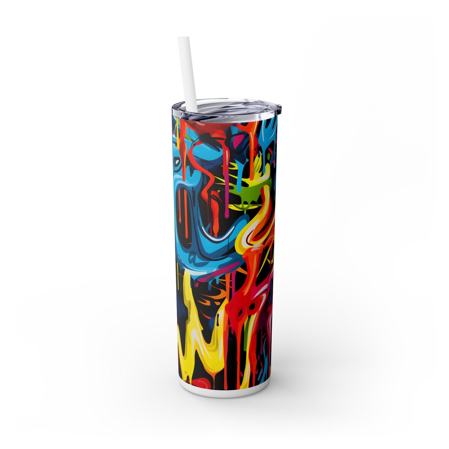 Graffiti - SleekSip Skinny 20oz Tumbler with Straw