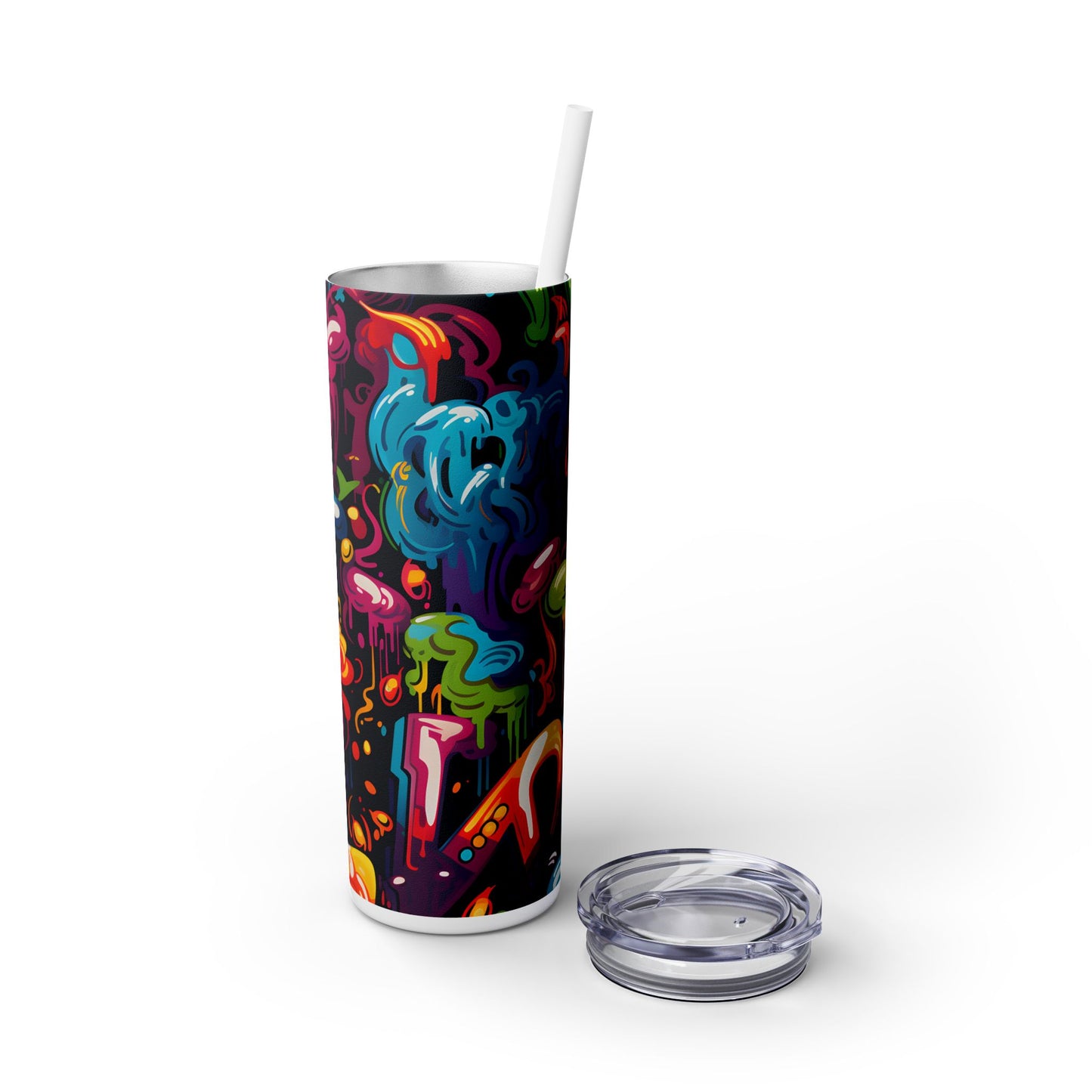 Graffiti - SleekSip Skinny 20oz Tumbler with Straw