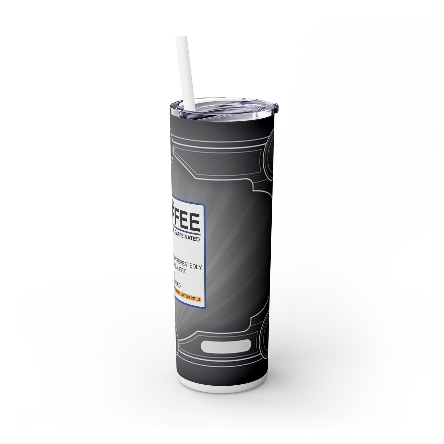 RX Coffee - SleekSip Skinny 20oz Tumbler with Straw