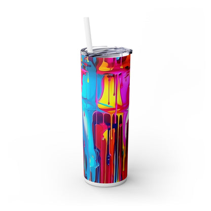 Graffiti - SleekSip Skinny 20oz Tumbler with Straw