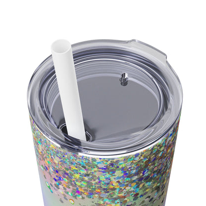 Holographic Tumbler - SleekSip Skinny 20oz Tumbler with Straw