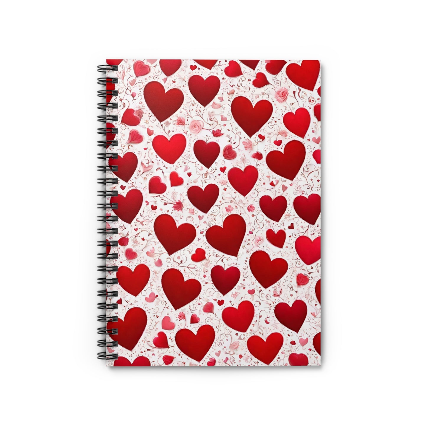 Heart-Filled Love Spiral Notebook