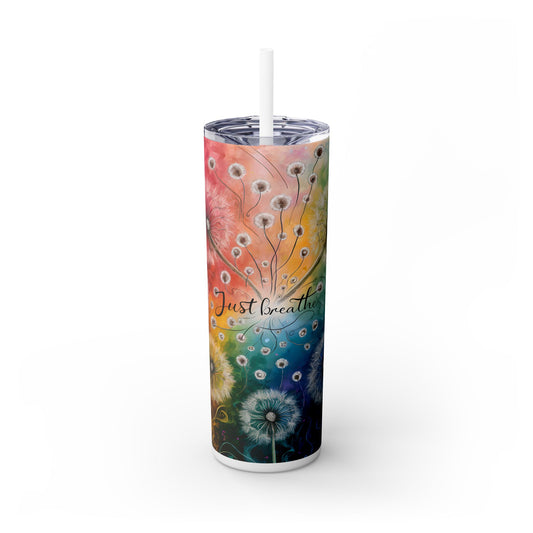 Just Breathe - SleekSip Skinny 20oz Tumbler with Straw