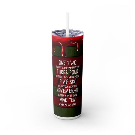 Halloween Nightmare - SleekSip Skinny 20oz Tumbler with Straw