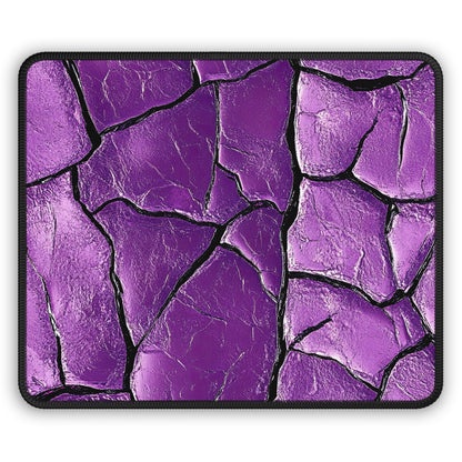 Cracked Purple Elegance Mouse Pad – Add a Pop of Vibrant Texture!