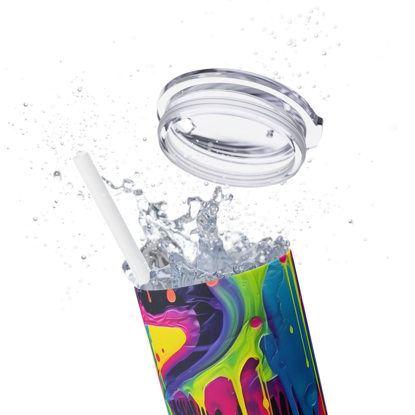 Graffiti - SleekSip Skinny 20oz Tumbler with Straw