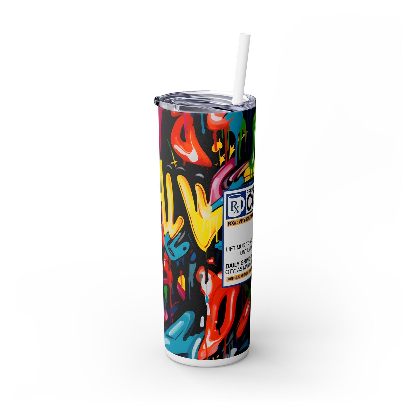 RX Coffee - SleekSip Skinny 20oz Tumbler with Straw