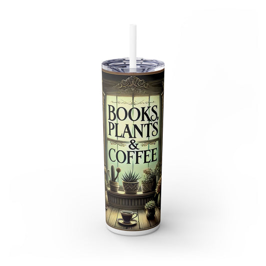 Book Lovers - SleekSip Skinny 20oz Tumbler with Straw