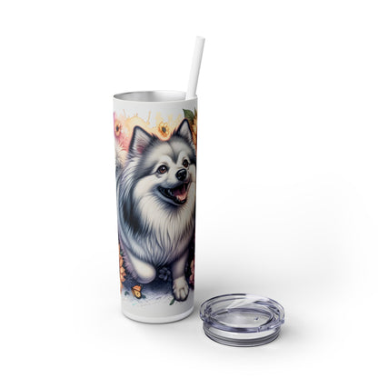 American Eskimo Dog - SleekSip Skinny 20oz Tumbler with Straw