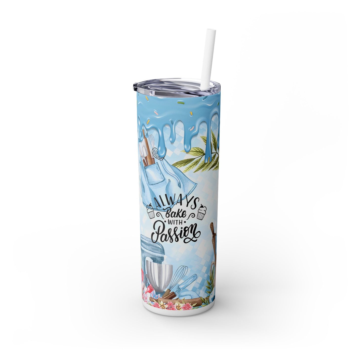 Baking Love - SleekSip Skinny 20oz Tumbler with Straw