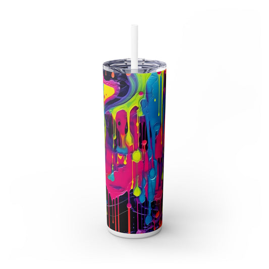 Graffiti - SleekSip Skinny 20oz Tumbler with Straw