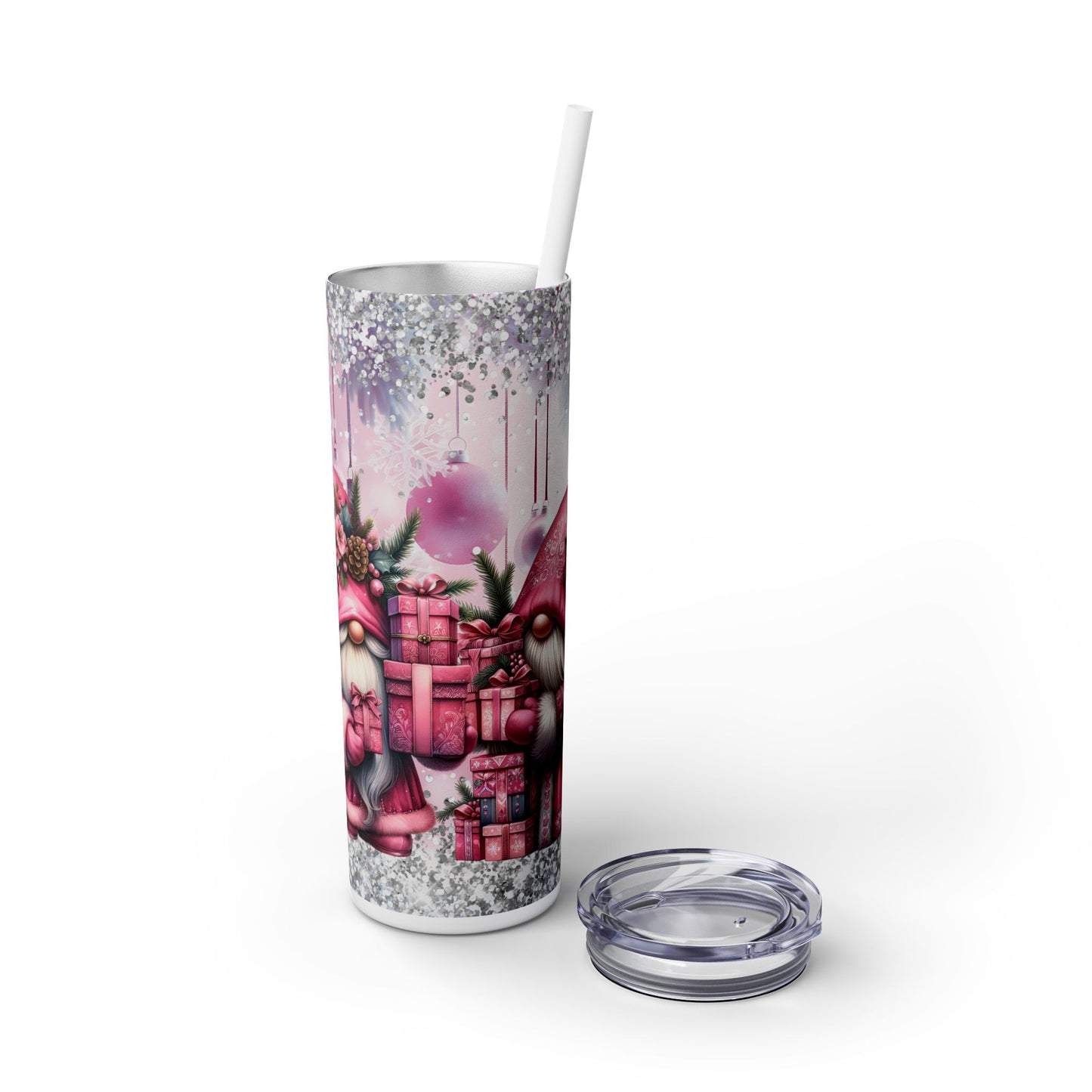 Christmas Time - SleekSip Skinny 20oz Tumbler with Straw