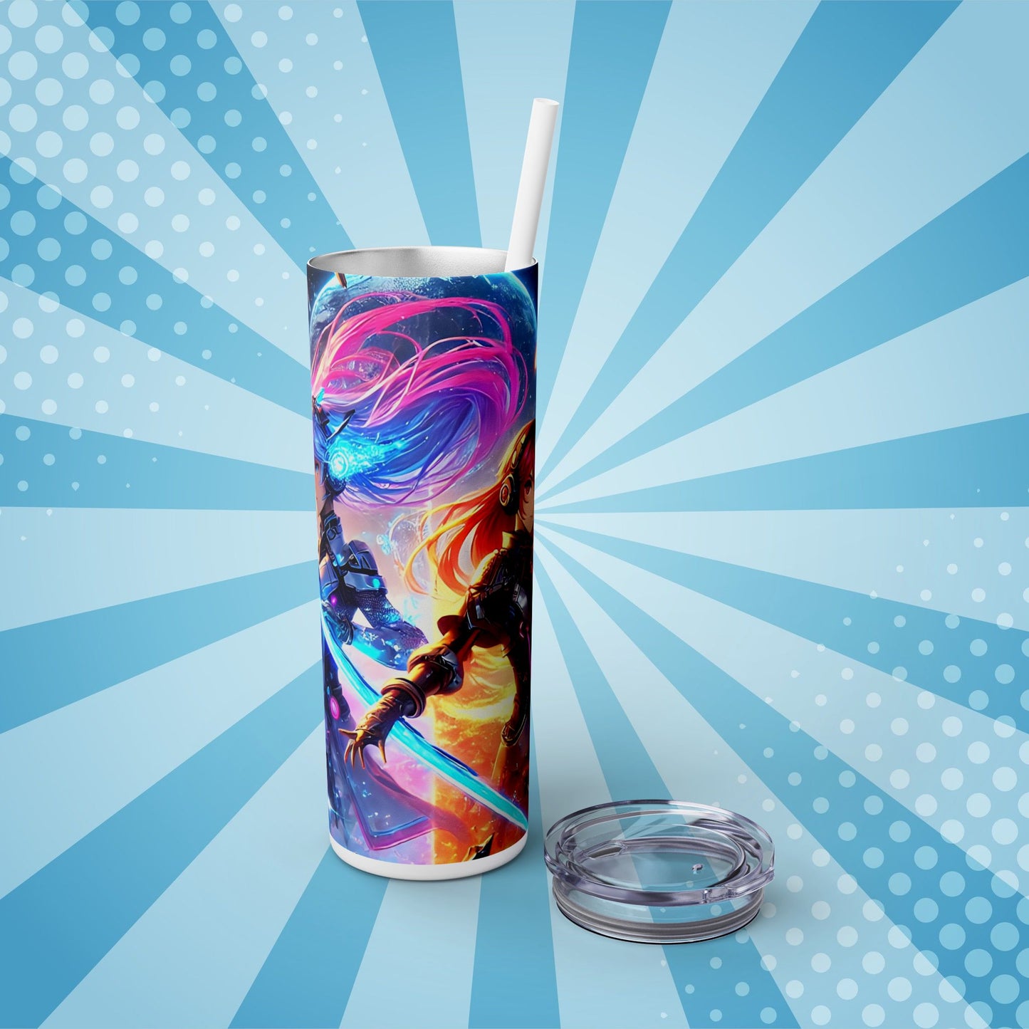 Cosmic Fire Anime Tumbler – 20oz