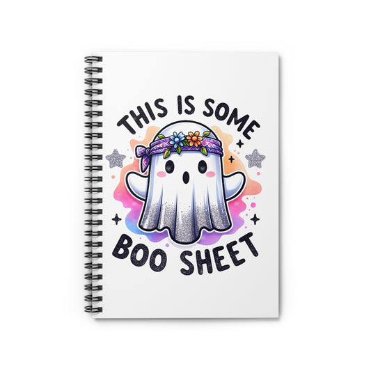 Hippie Ghost Vibes Spiral Notebook