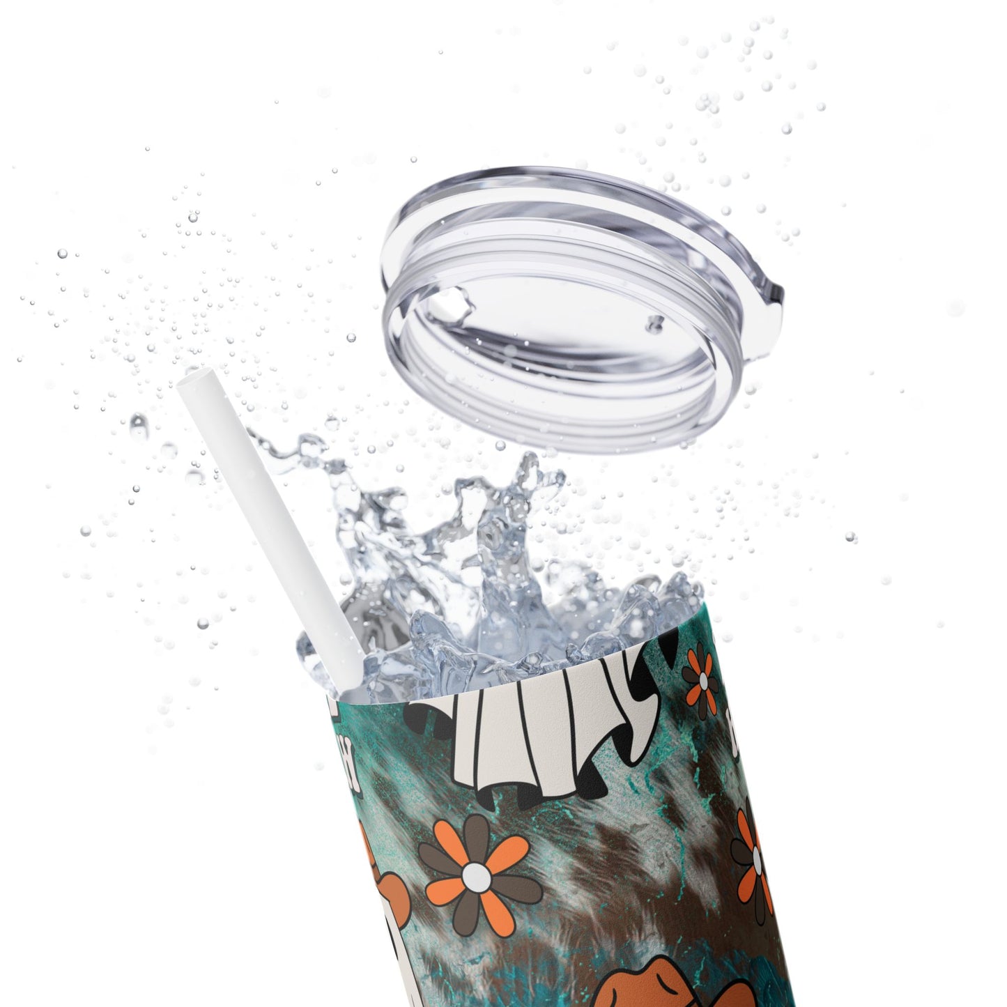 Yee Haw Cute Ghost - SleekSip Skinny 20oz Tumbler with Straw